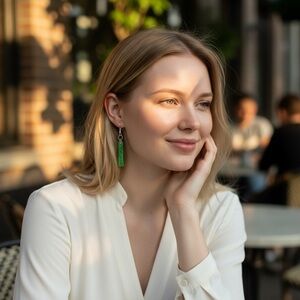 Resin Sparkle Earrings